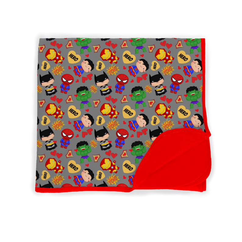 Hero Valentine Kid Bamboo Blanket