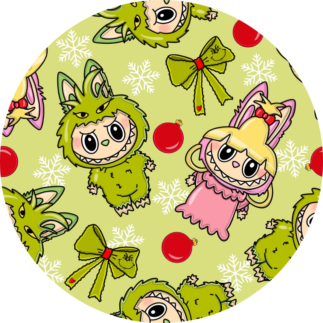 Lou Who Labubu Christmas Fur Backed Bamboo Blanket