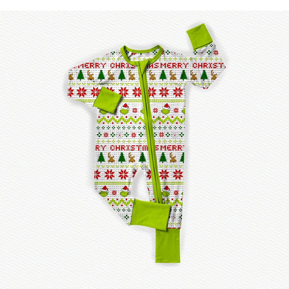 Grumpmas Fair Isle Bamboo Zippy Pajamas