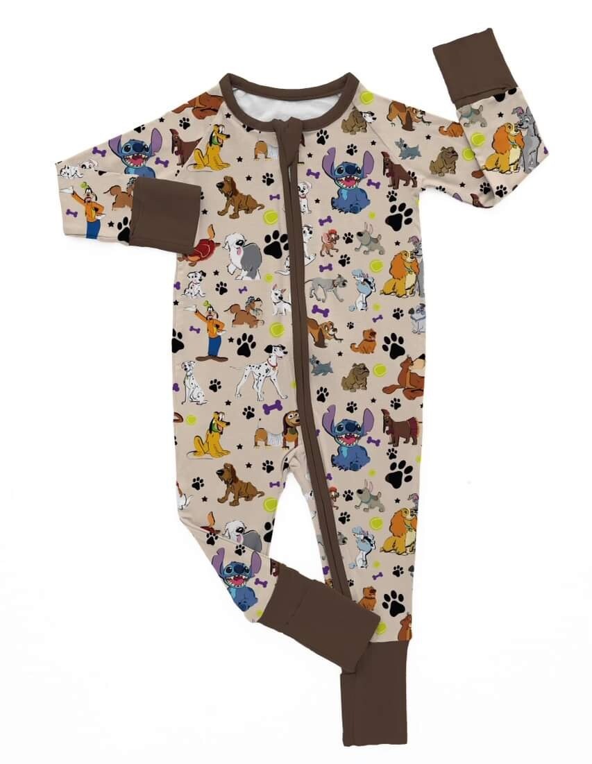 Pooch Pals Bamboo Zippy Pajamas