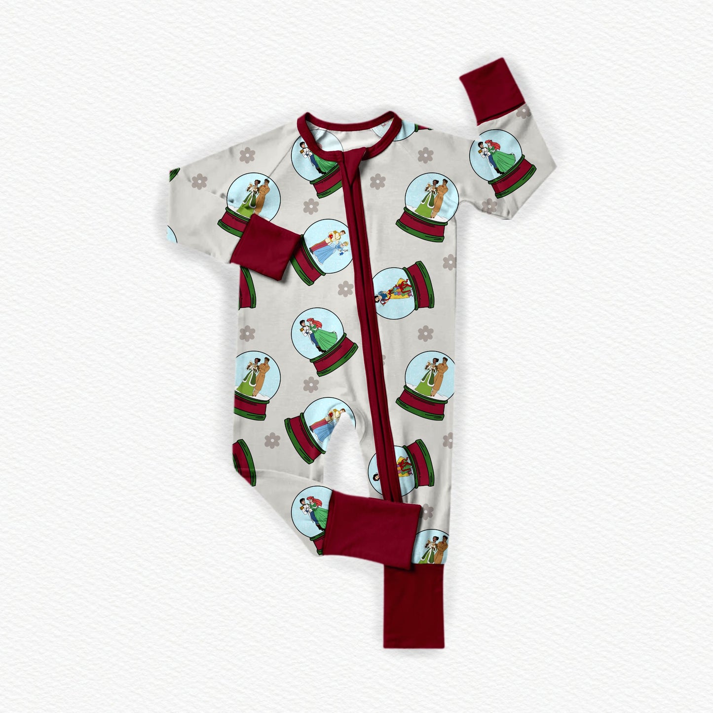 Snowglobe Christmas Bamboo Zippy Pajamas