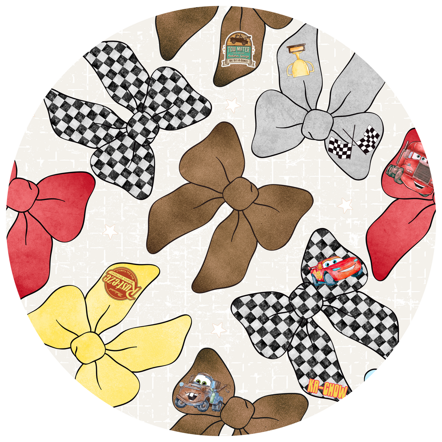 Cars Bows Minky Plush Blanket