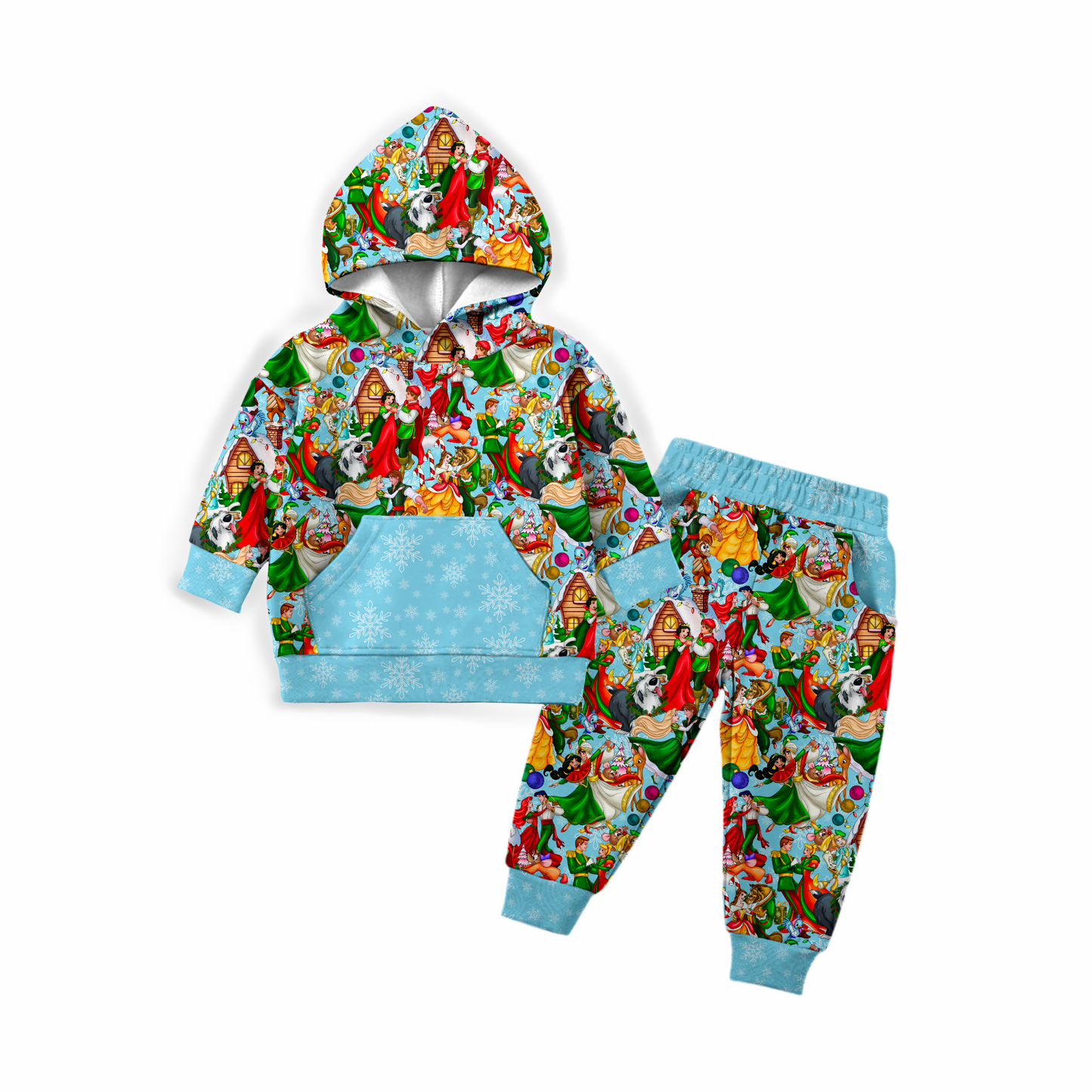 Princess Christmas Bamboo Hoodie & Jogger Set