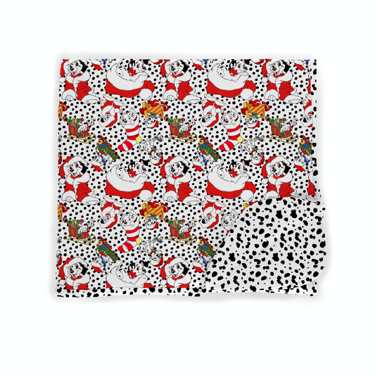 Dalmatian Christmas Bamboo Blanket
