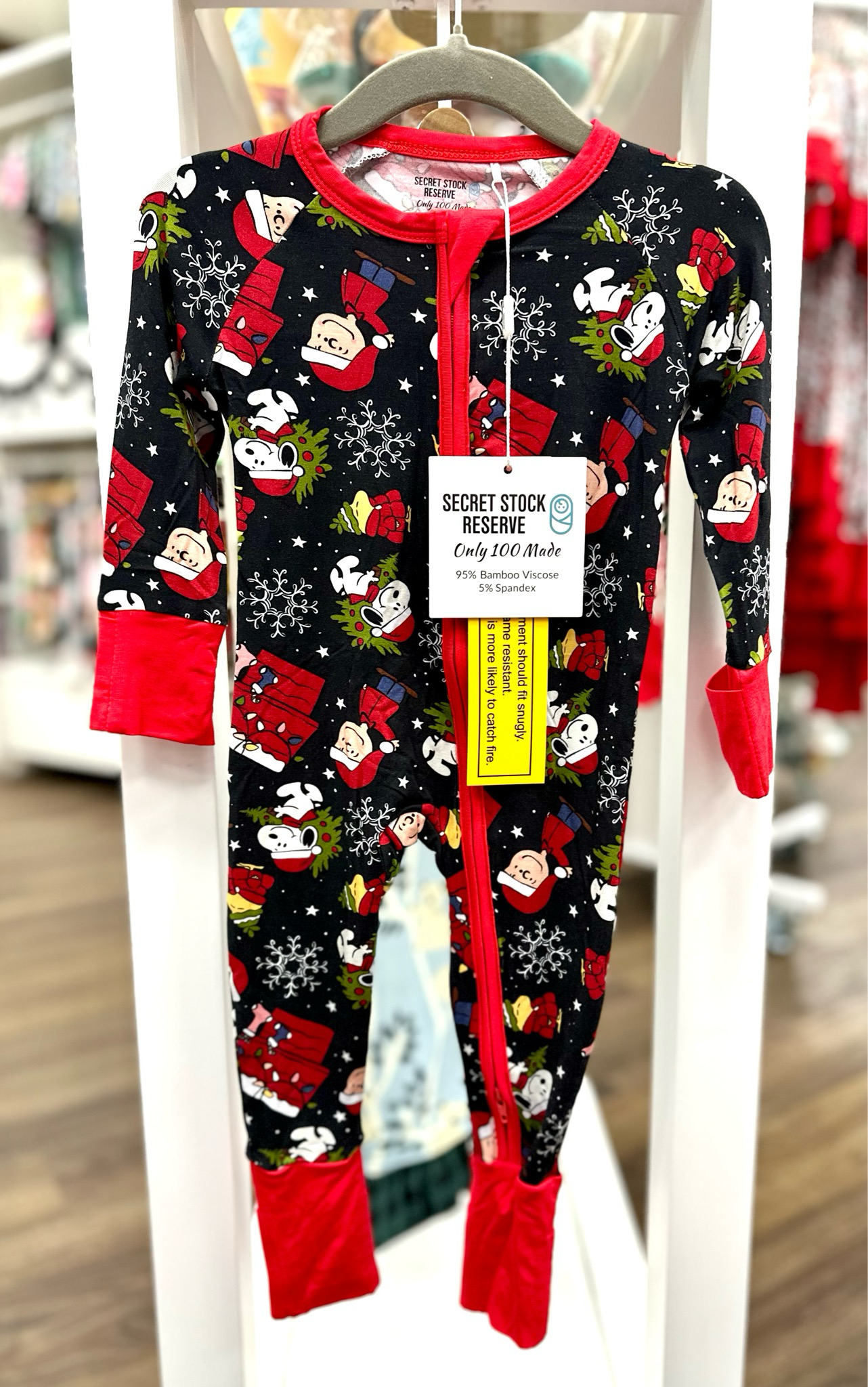 Charlie Brown Christmas Bamboo Zippy Pajamas