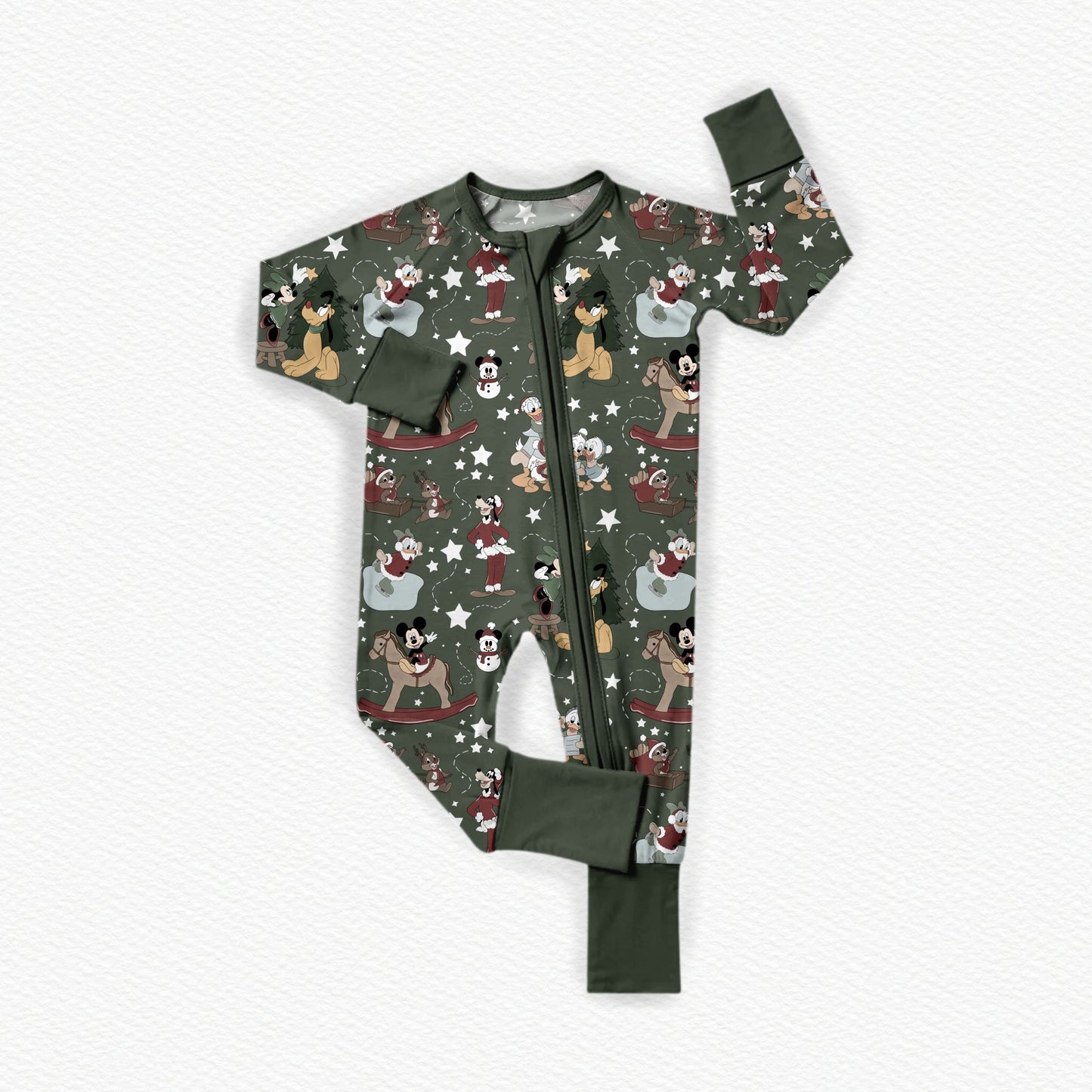 Christmas Classic Disney Nursery Bamboo Zippy Pajamas
