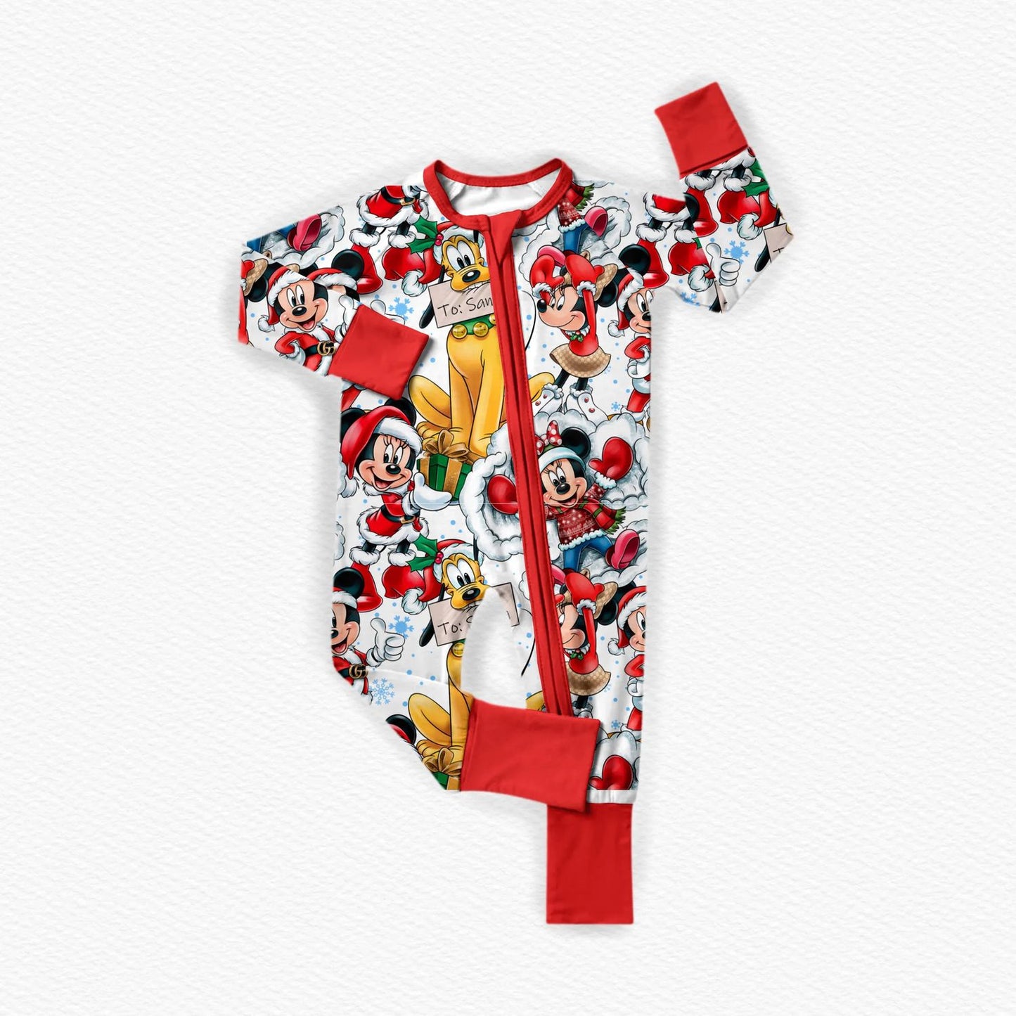 Christmas Disney Pluto Bamboo Zippy Pajamas