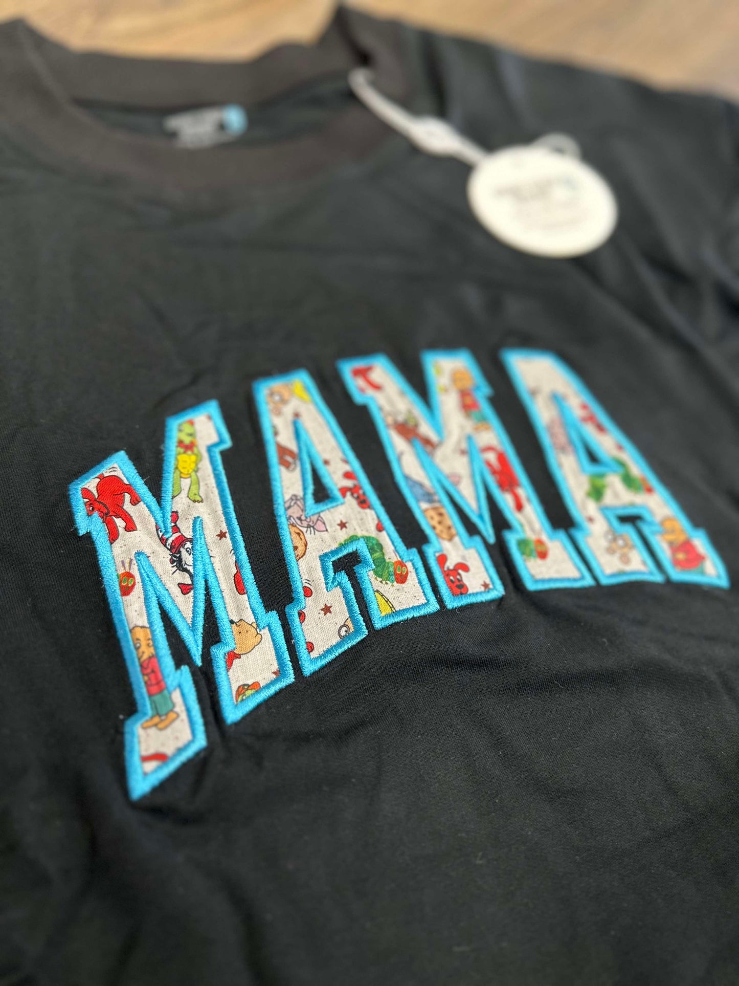 Story Book MAMA Embroidered French Terry Bamboo Adult Sweatshirt