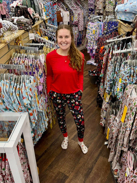 Charlie Brown Christmas Bamboo Adult Jogger Style Sleep Set