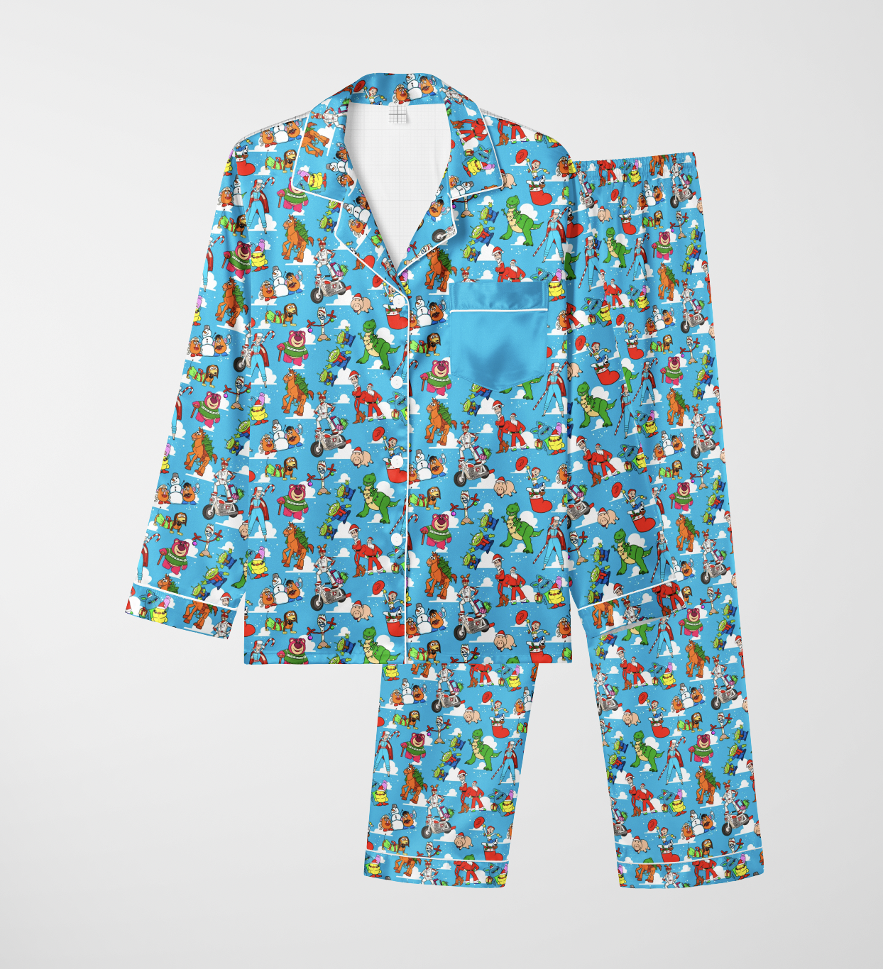 Christmas With Andy ADULT Bamboo Sleepover Long Sleeve & Pants Two Piece Pajama Set