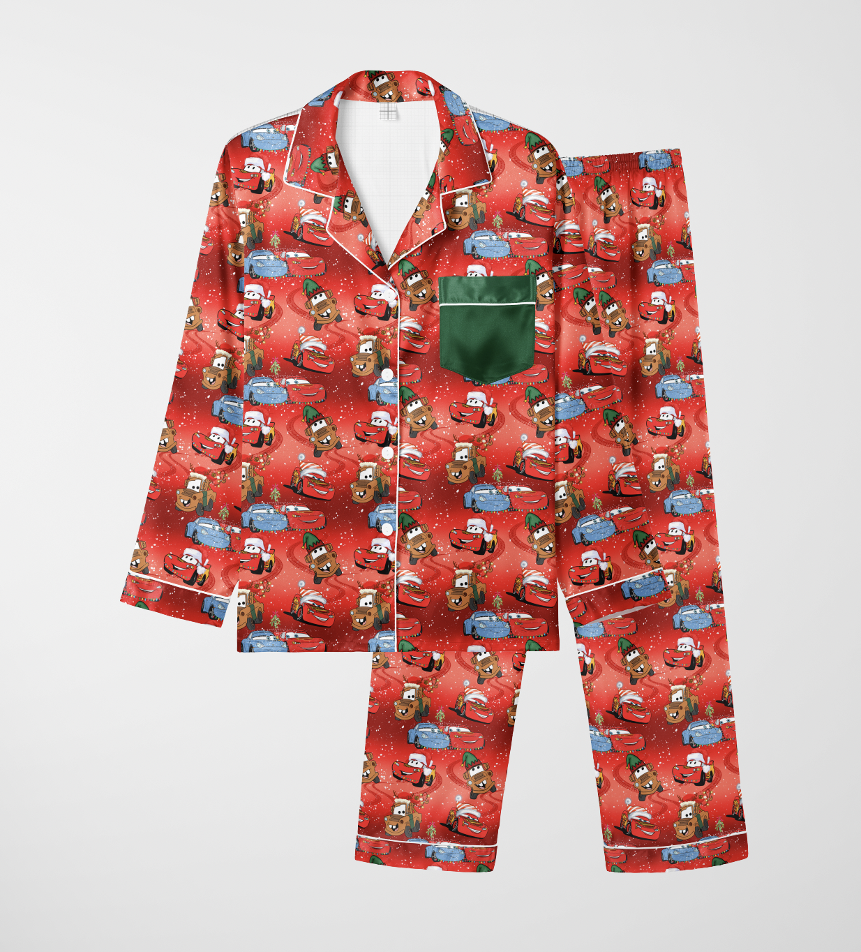 Christmas In Radiator Springs Bamboo Sleepover Long Sleeve & Pants Two Piece Pajama Set
