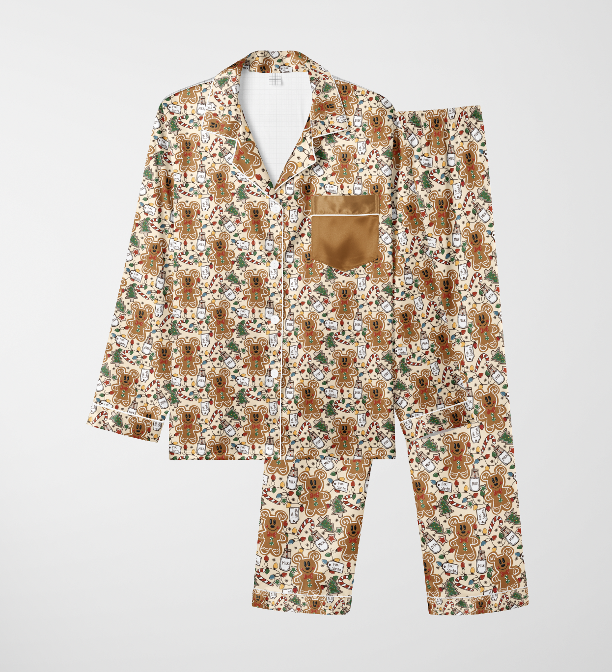 Milk & Cookies Bamboo Sleepover Long Sleeve & Pants Two Piece Pajama Set