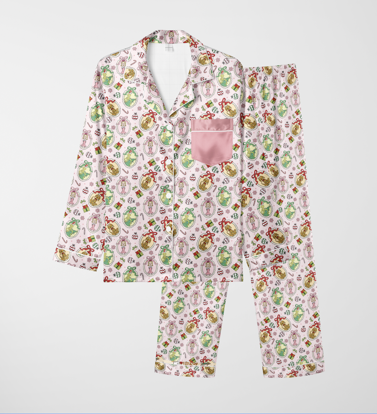 Lou Who Bamboo Sleepover Long Sleeve & Pants Two Piece Pajama Set