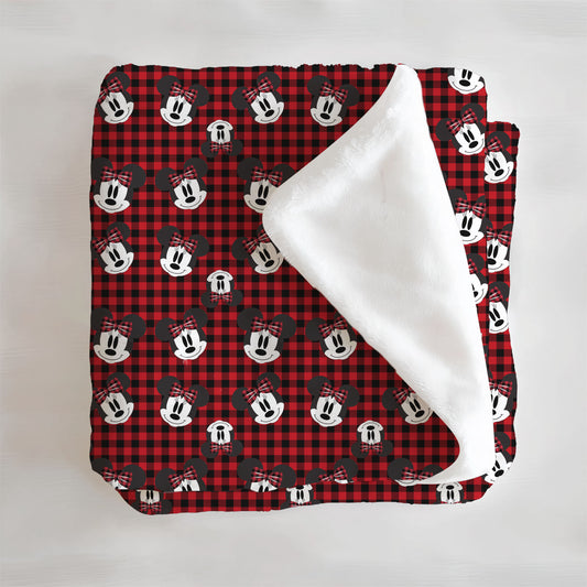 Holiday Minnie Minky Blanket