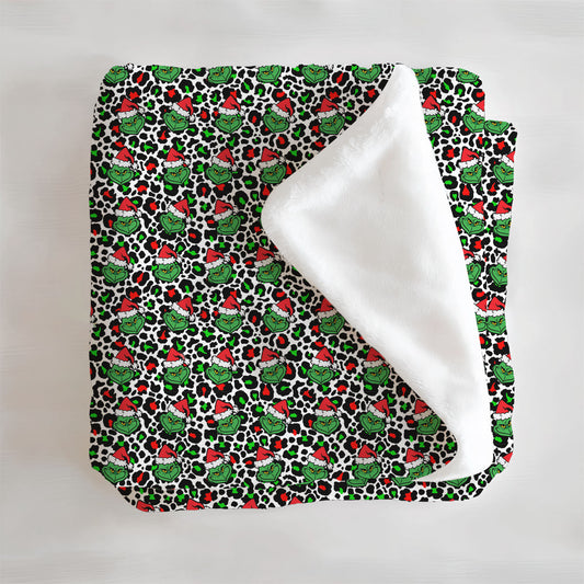 Meowy Grumpmas Minky Blanket