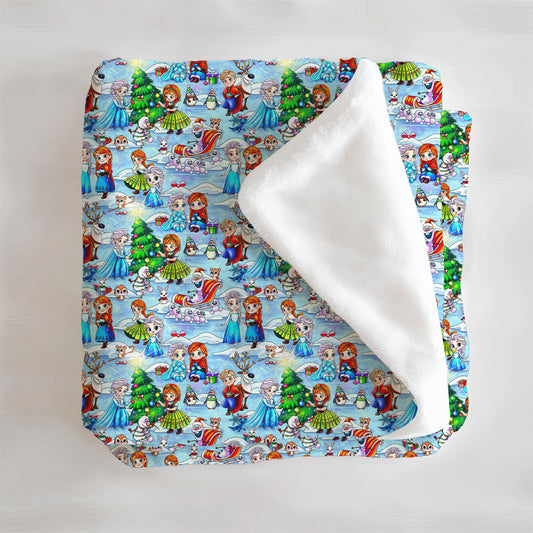 Do you wanna build a snowman? Minky Blanket