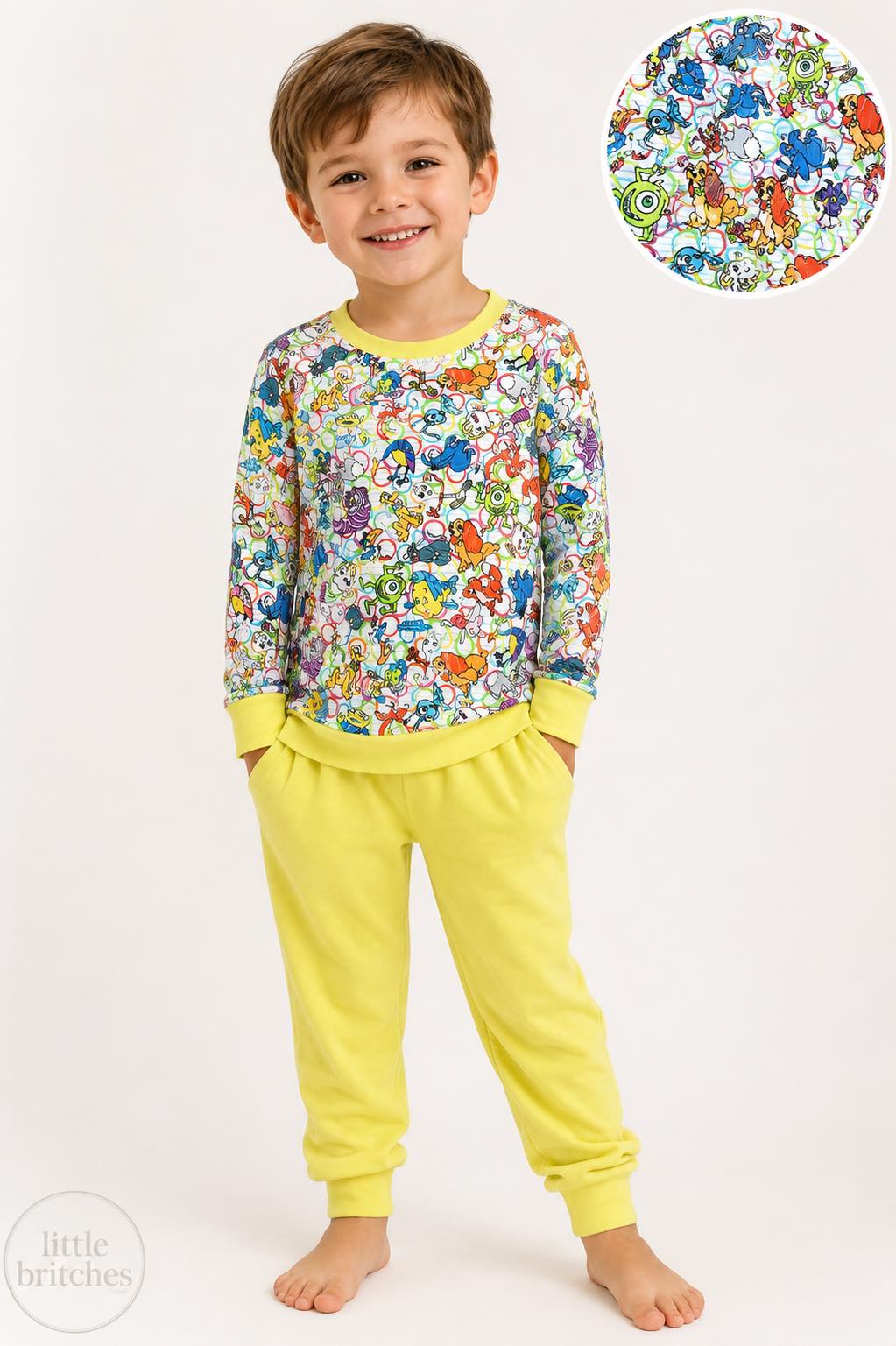 Silly Sidekicks Bamboo Crewneck & Jogger Set