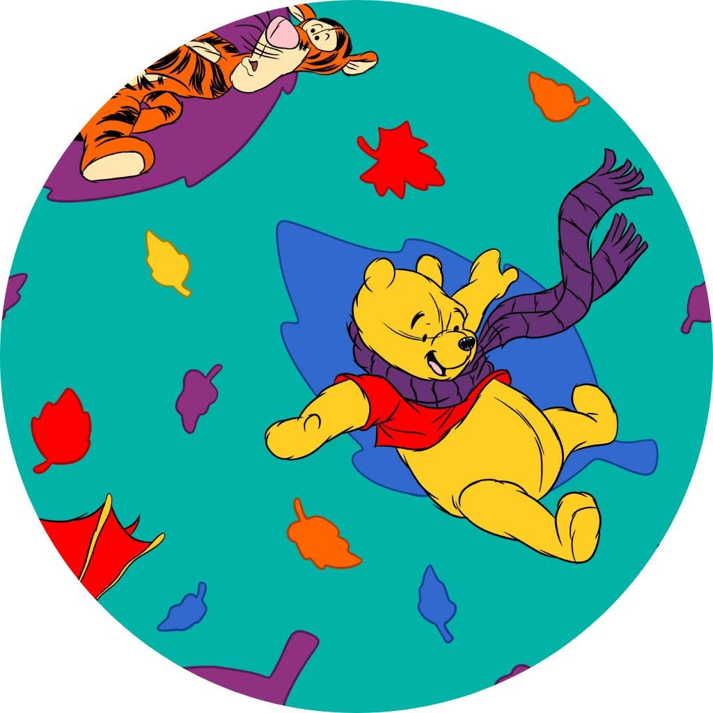 Fall Winnie The Pooh Bamboo Crib Sheet