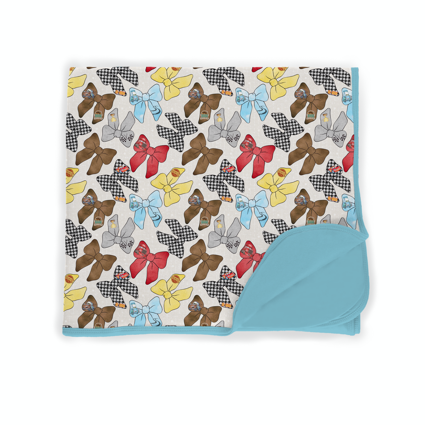 Cars Bows Bamboo Blanket