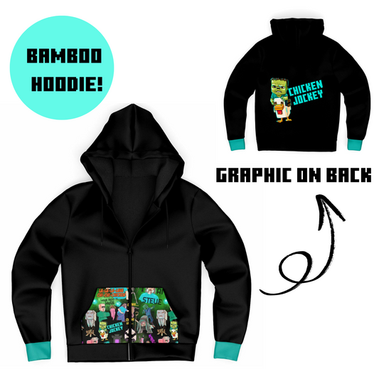 Chicken Jockey Bamboo Zip Up Jacket