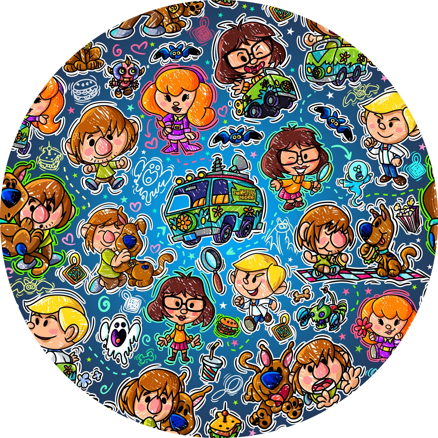 Scooby Toons Bamboo Adult Jogger Style Pants