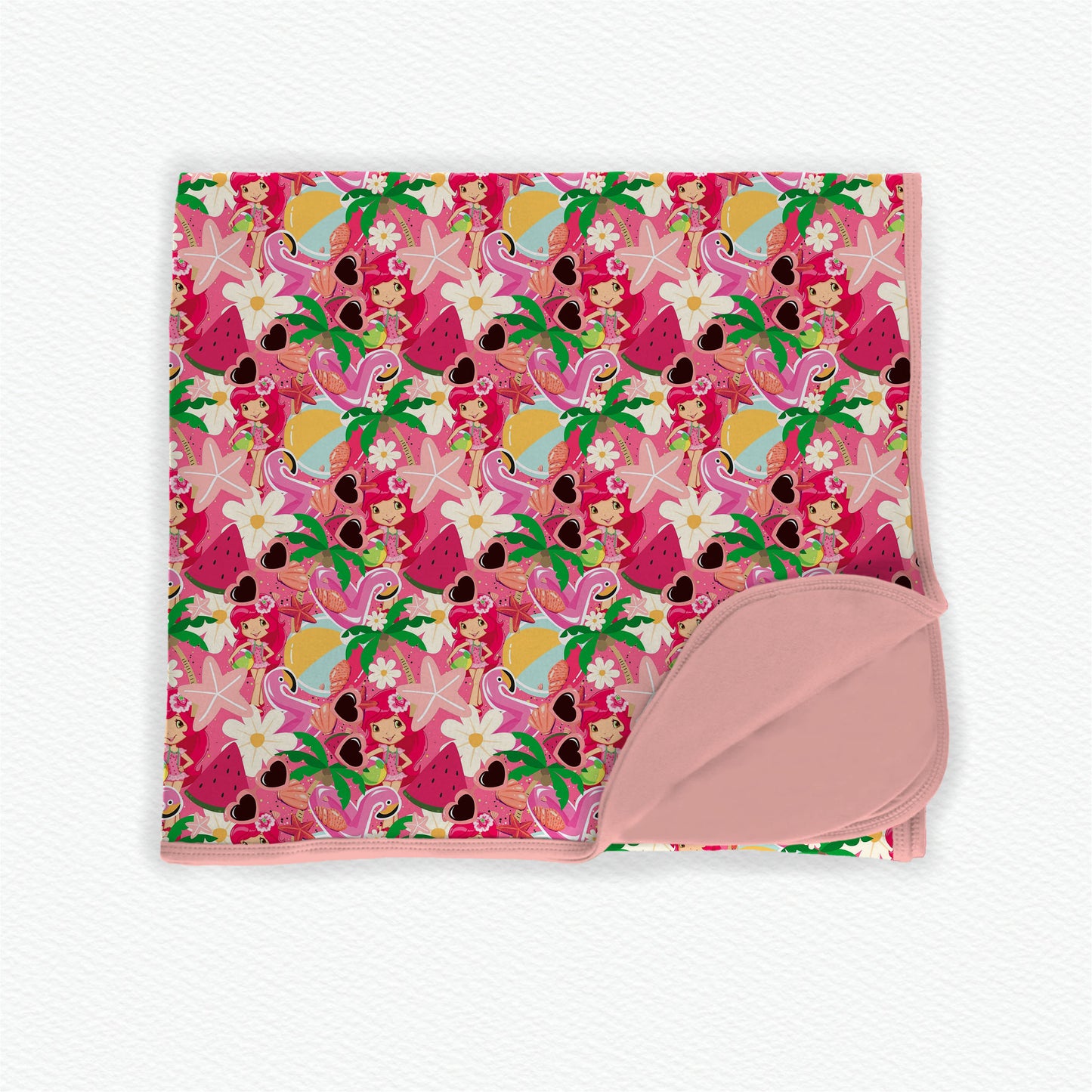 Berry Fun Summer Double Layer 50x50 Bamboo Blanket