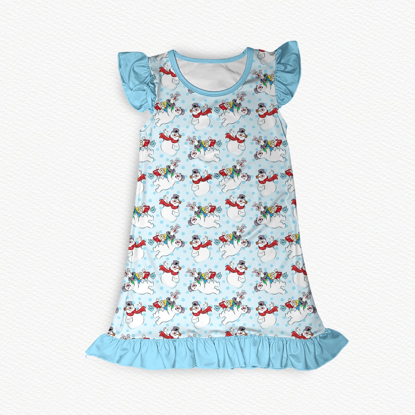 Happy Birthday! Flutter Sleeve Bamboo Short Sleeve Nightgown