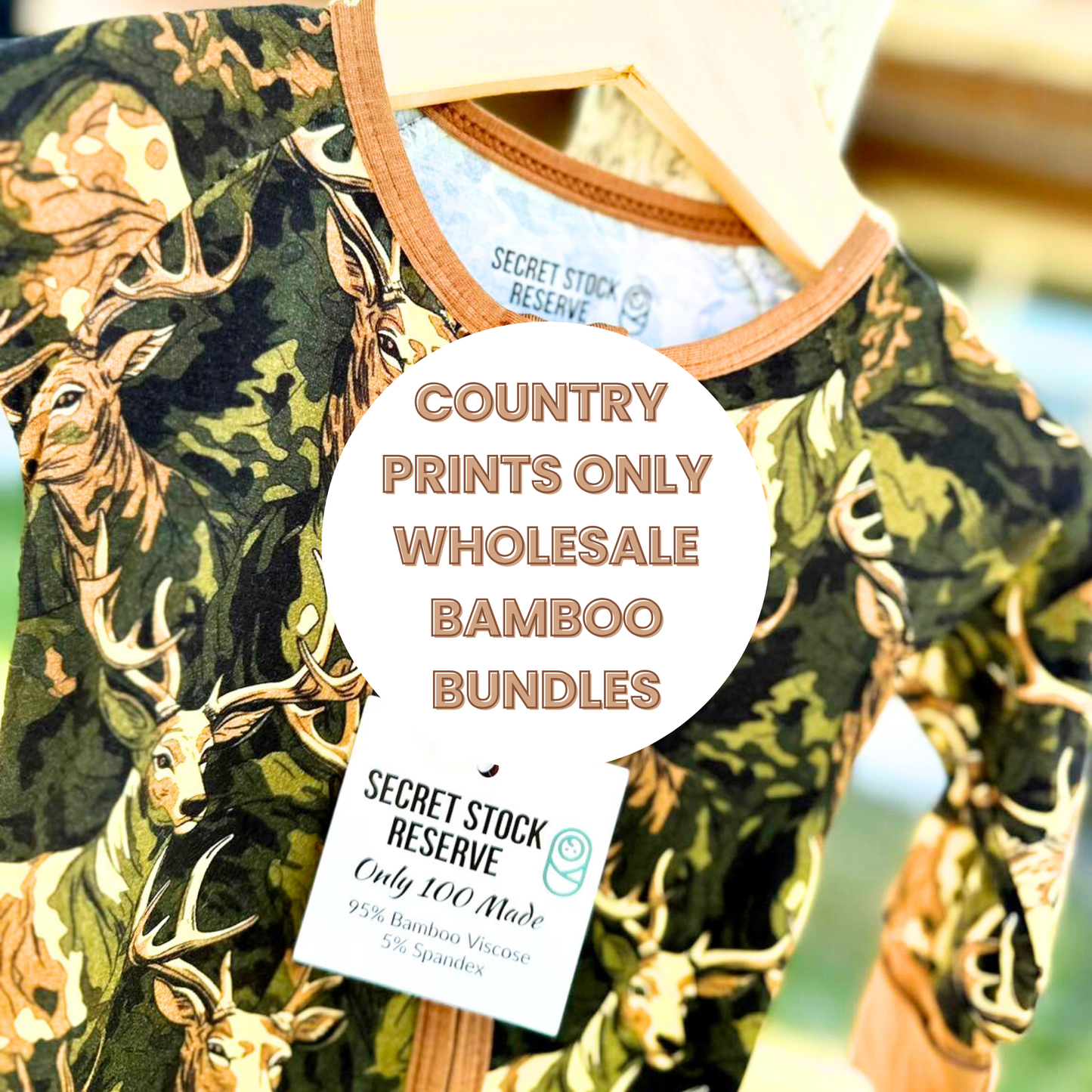 Reseller Bamboo Bundles COUNTRY PRINTS- Children's Items