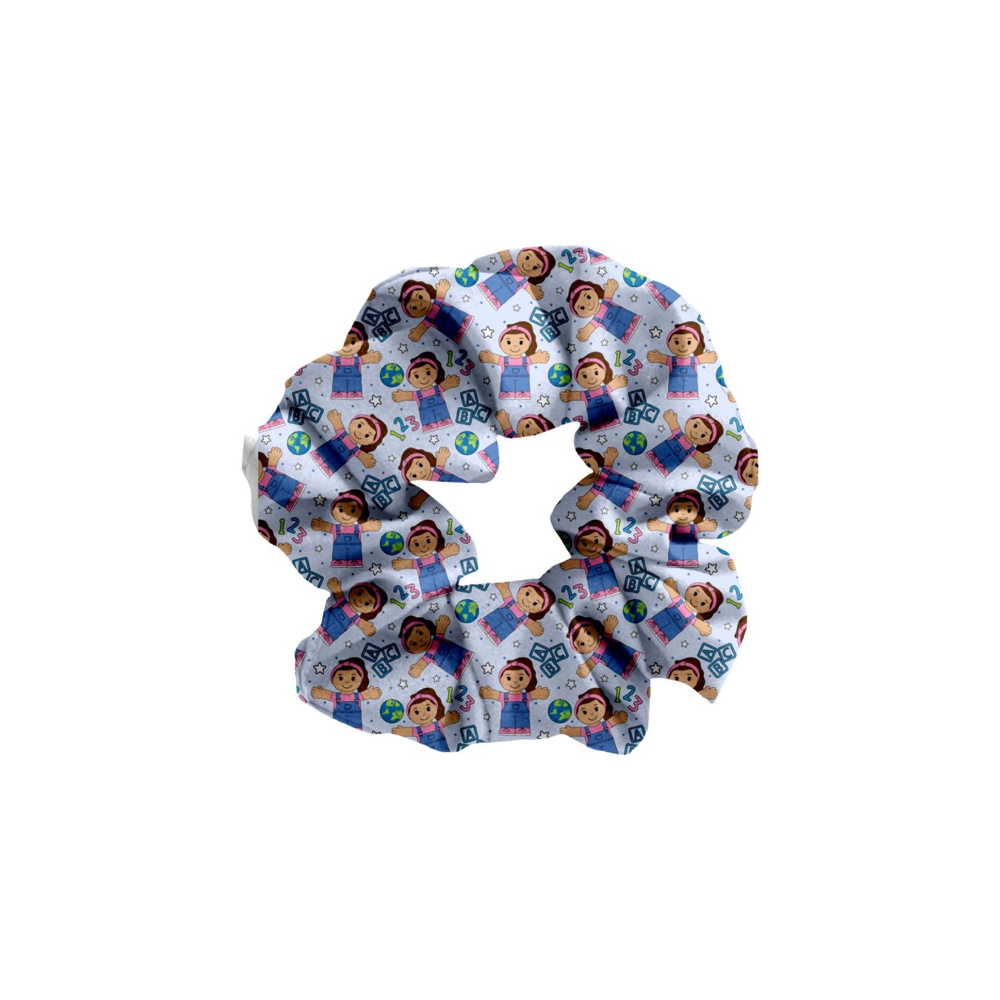 Icky Sticky Bubblegum Tiny People Bamboo Scrunchie