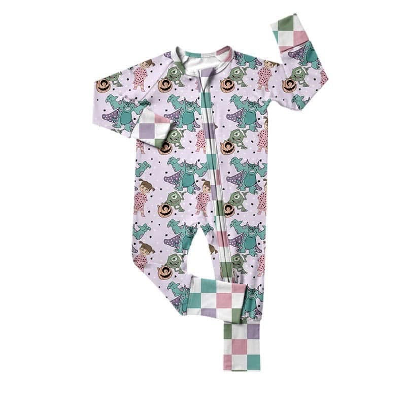 Monsters Halloween Bamboo Zippy Pajamas