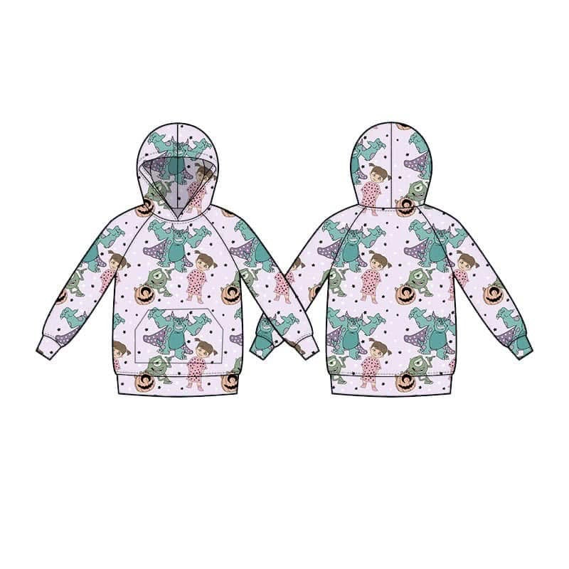 Monsters Halloween Bamboo Hoodie