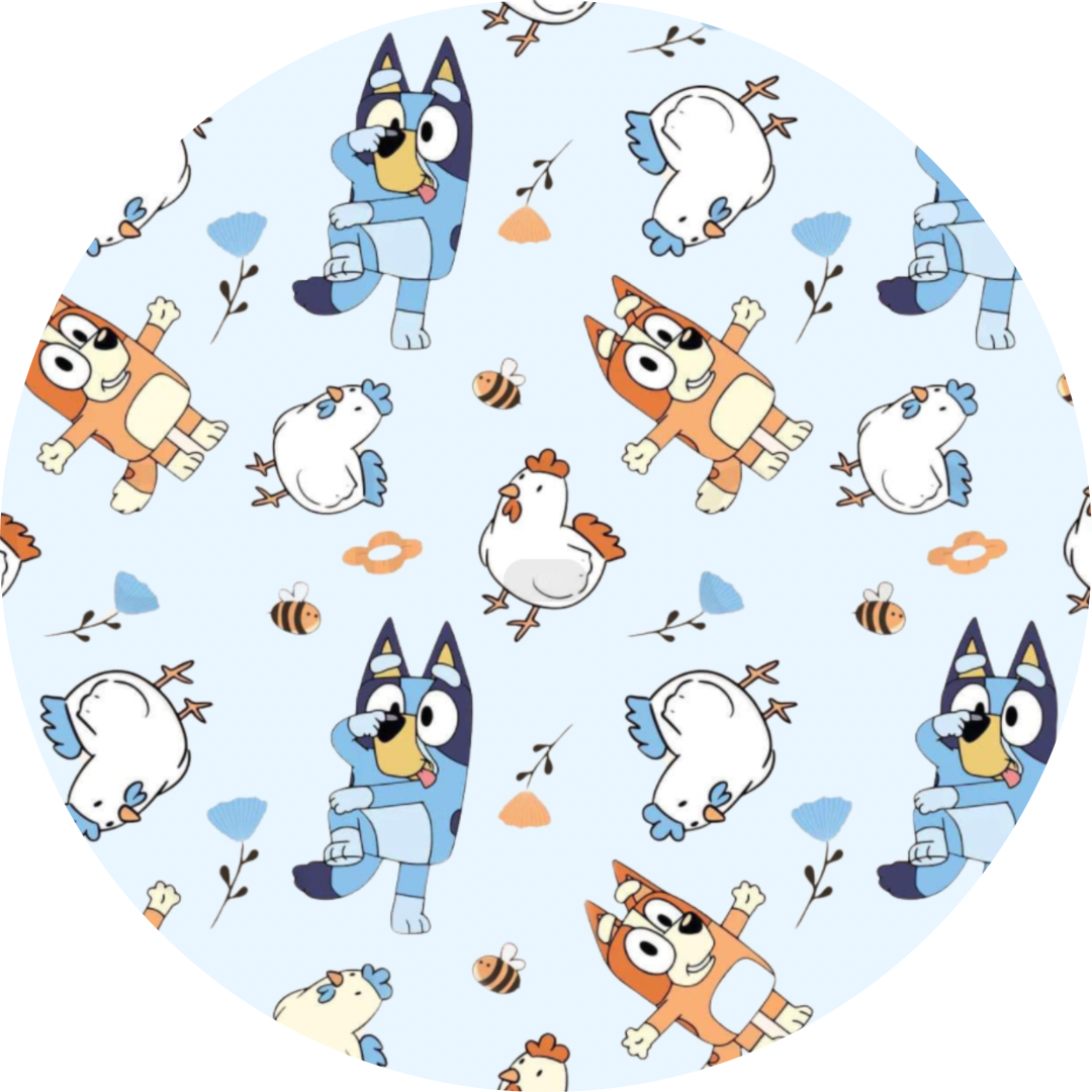 Heeler Chickens 2.0 Minky Blanket