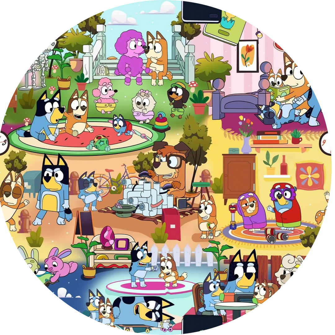 Heeler Hangout MAMA Embroidered French Terry Bamboo Spandex Adult Sweatshirt