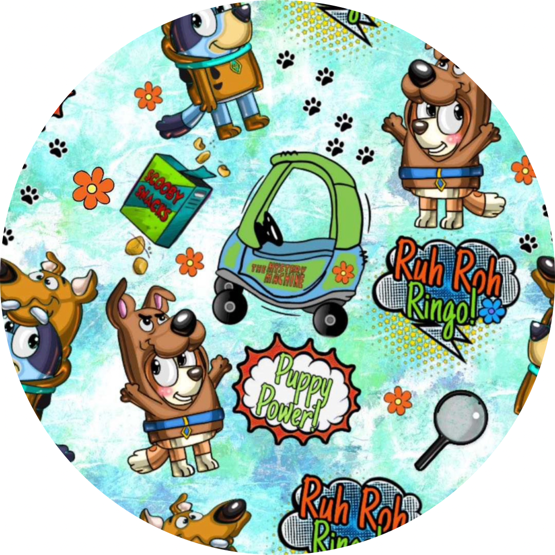 Ruh-Roh Ringo Shortie Pocket Cotton Romper