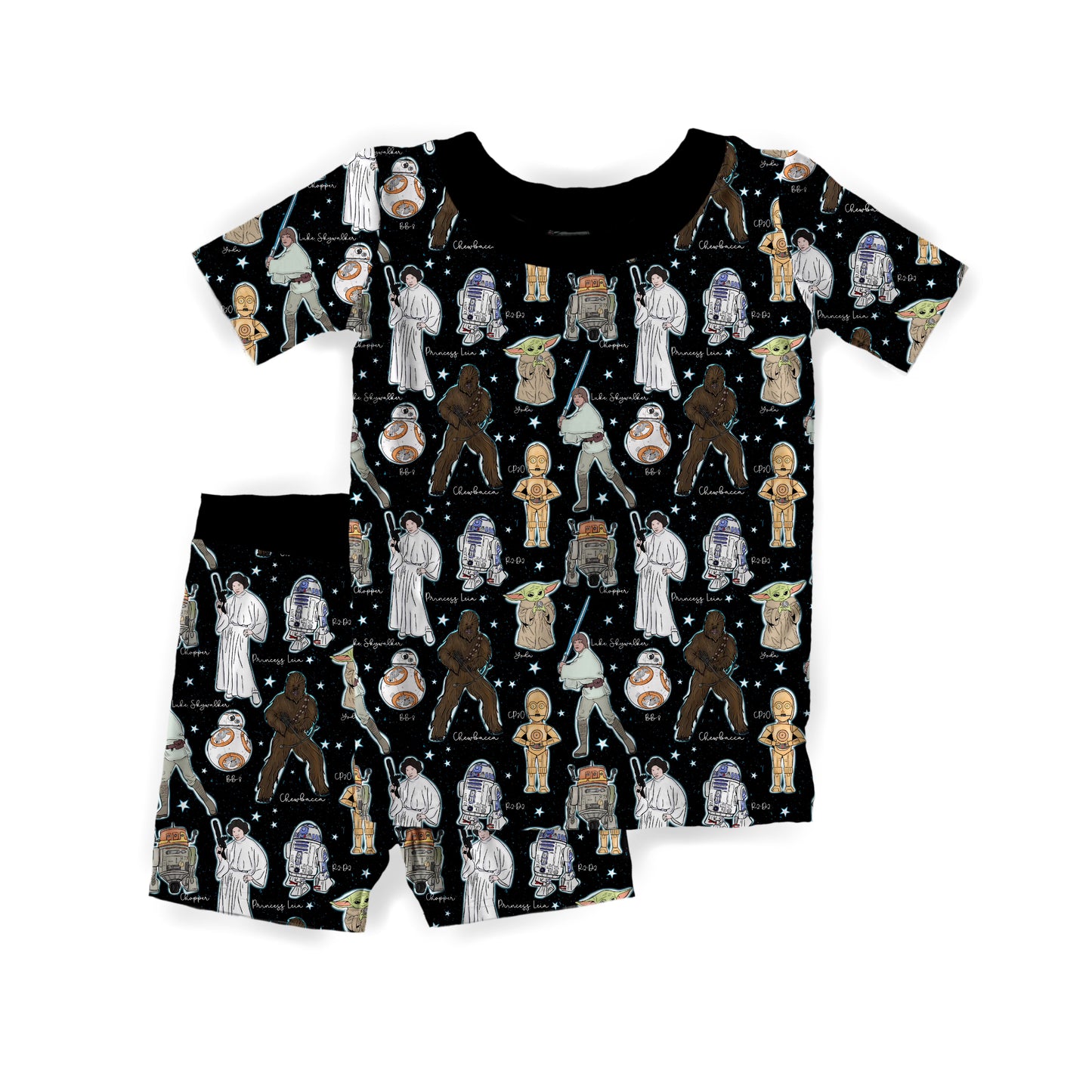Upload Your Own File | CUSTOM BAMBOO | Bamboo Short Sleeve & Shorts Two Piece Pajama Set