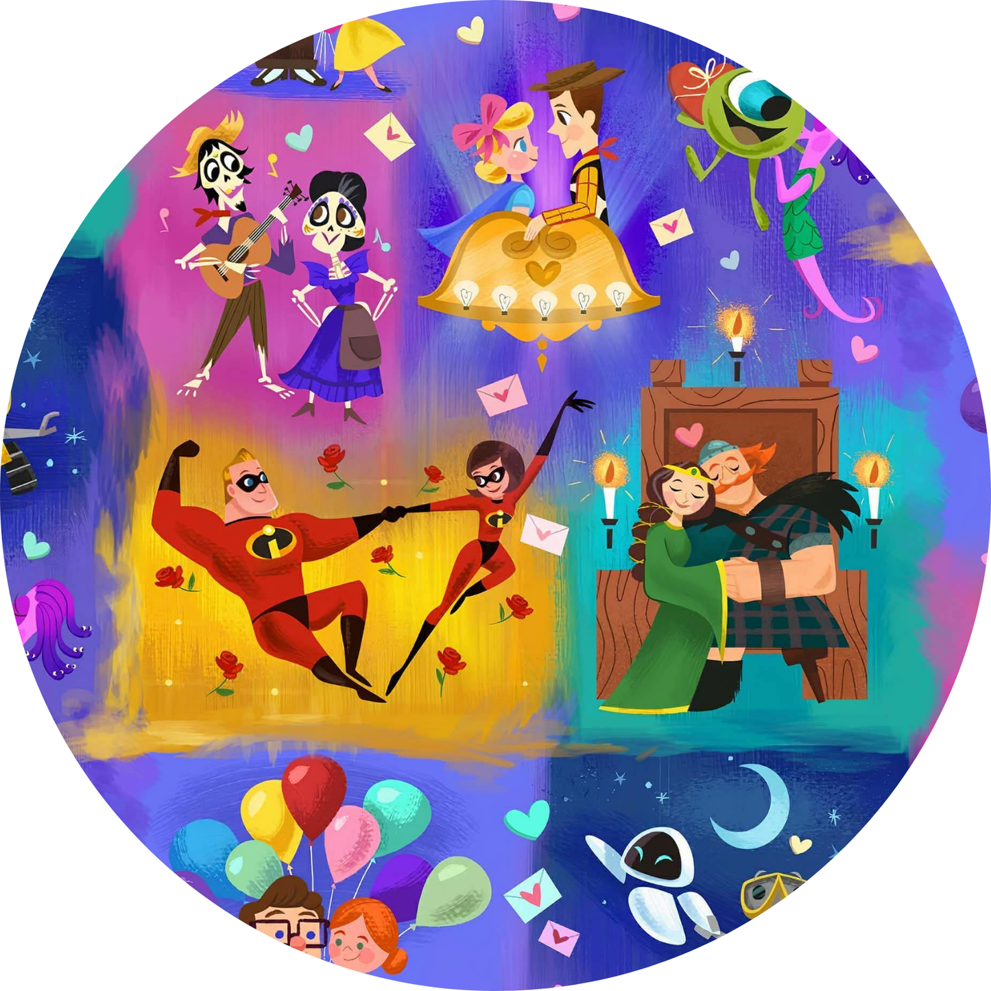 Pixar Valentine Bamboo Zippy Pajamas