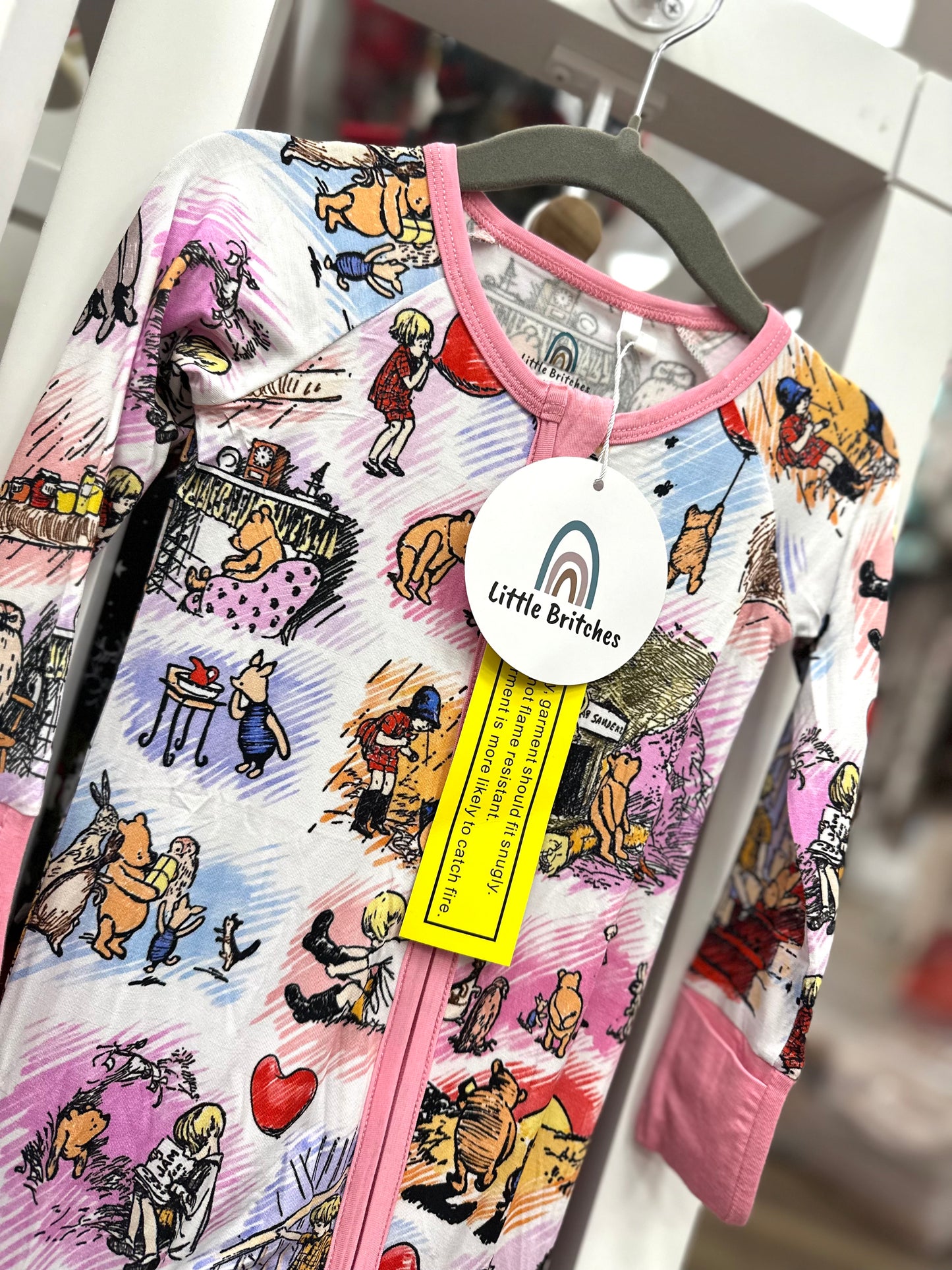 Winnie the Pooh Love Bamboo Zippy Pajamas