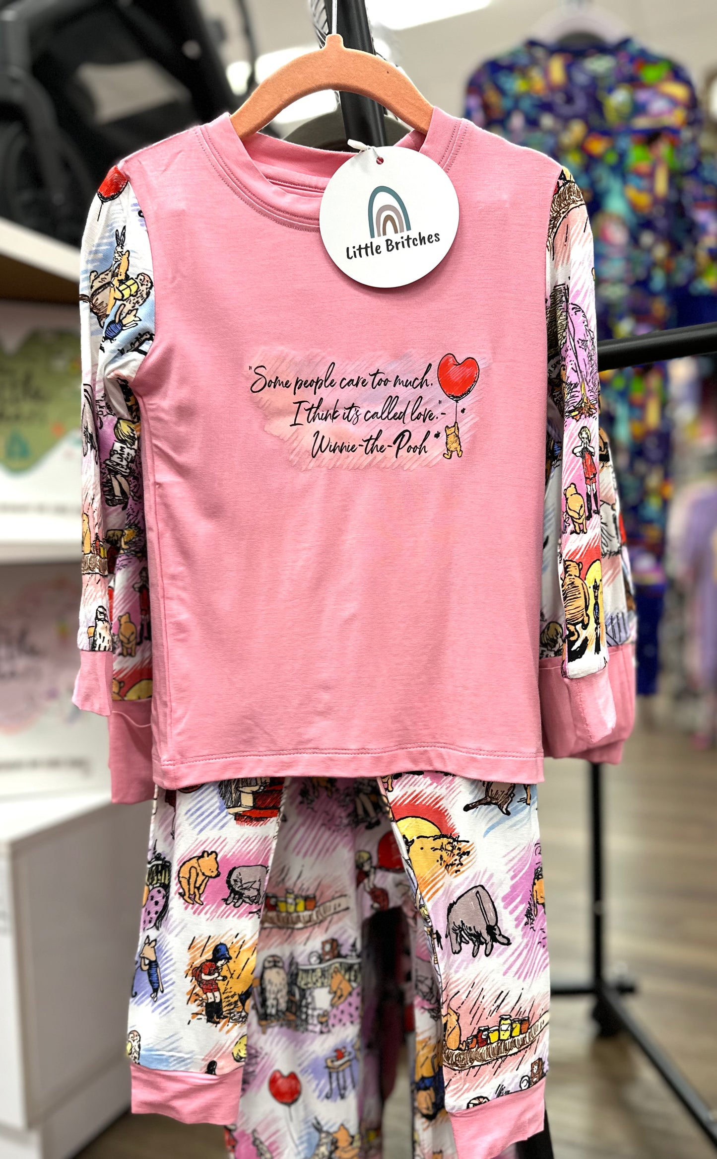 Winnie the Pooh Love Bamboo Long Sleeve Two Piece Pajama Set