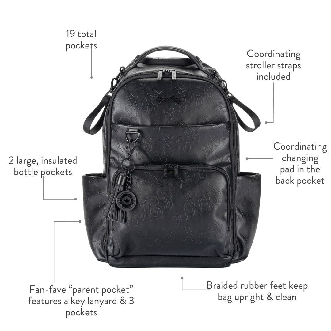 Itzy Ritzy - *LIMITED EDITION* Boss Plus Diaper Bag Backpack Icon Black™