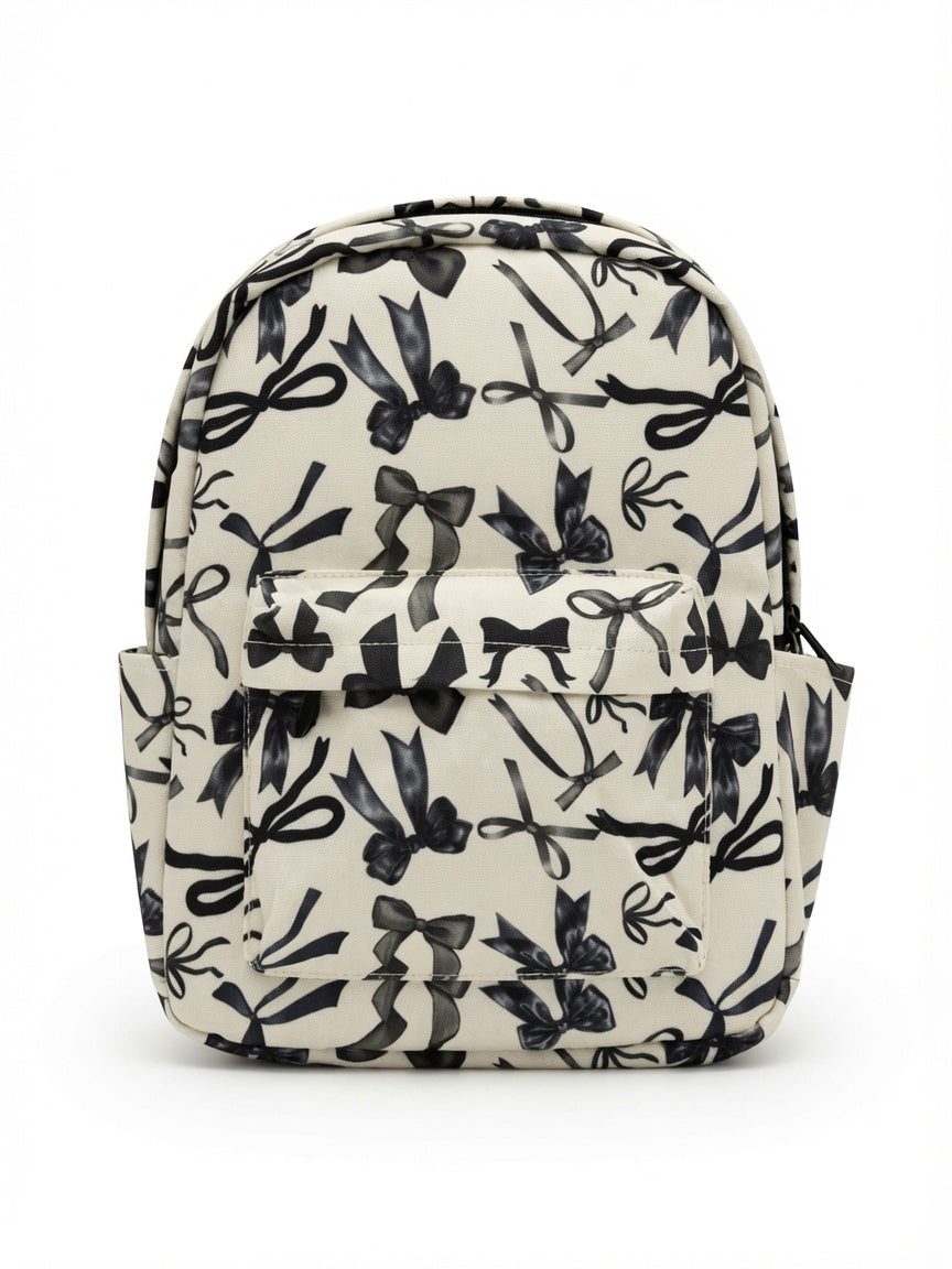 Black Bows Mini Backpack