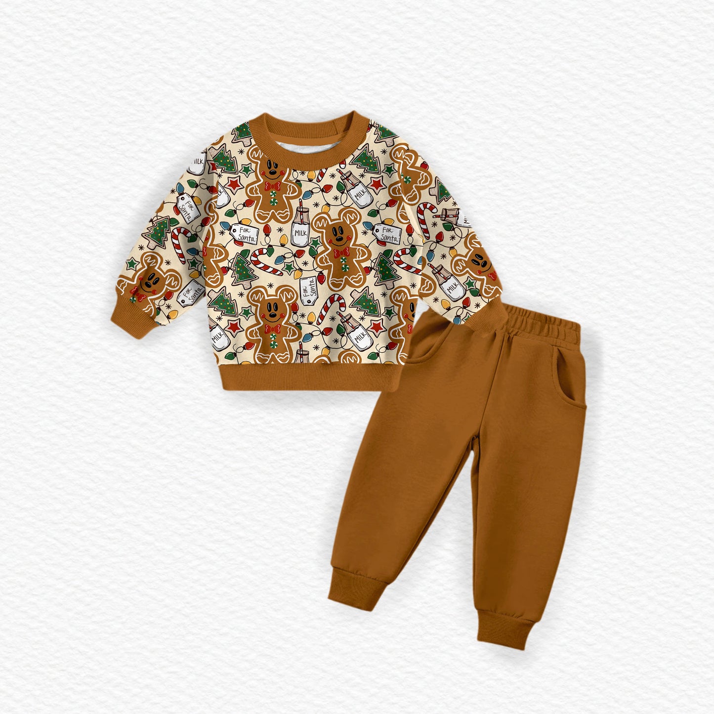 Milk & Cookies Bamboo Crewneck & Jogger Set