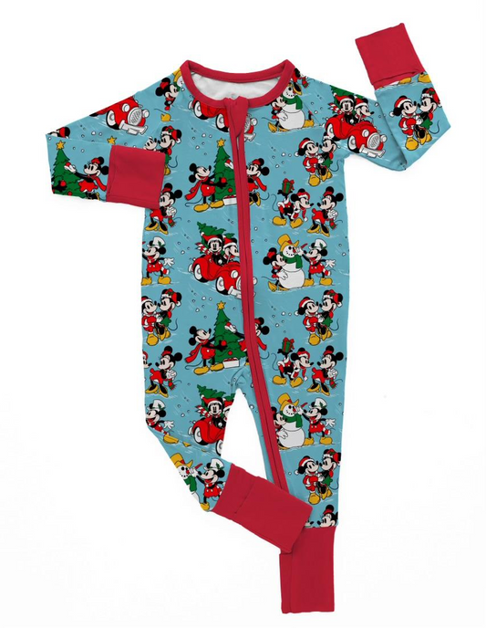 Mickey Christmas Bamboo Zippy Pajamas