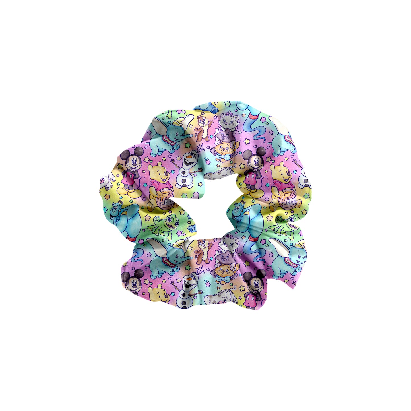 Sidekick Symphony Watercolor Bamboo Scrunchie