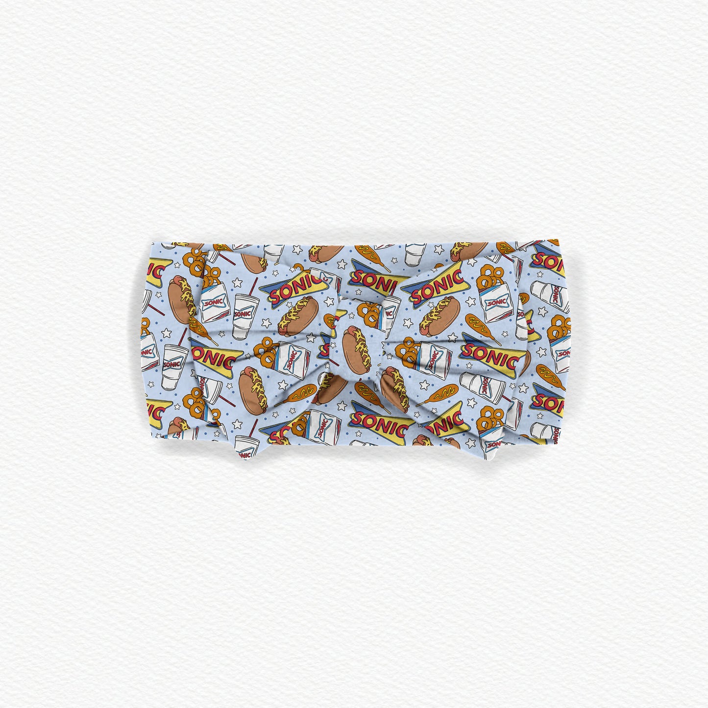 Chili Cheese Bamboo Bow Headband