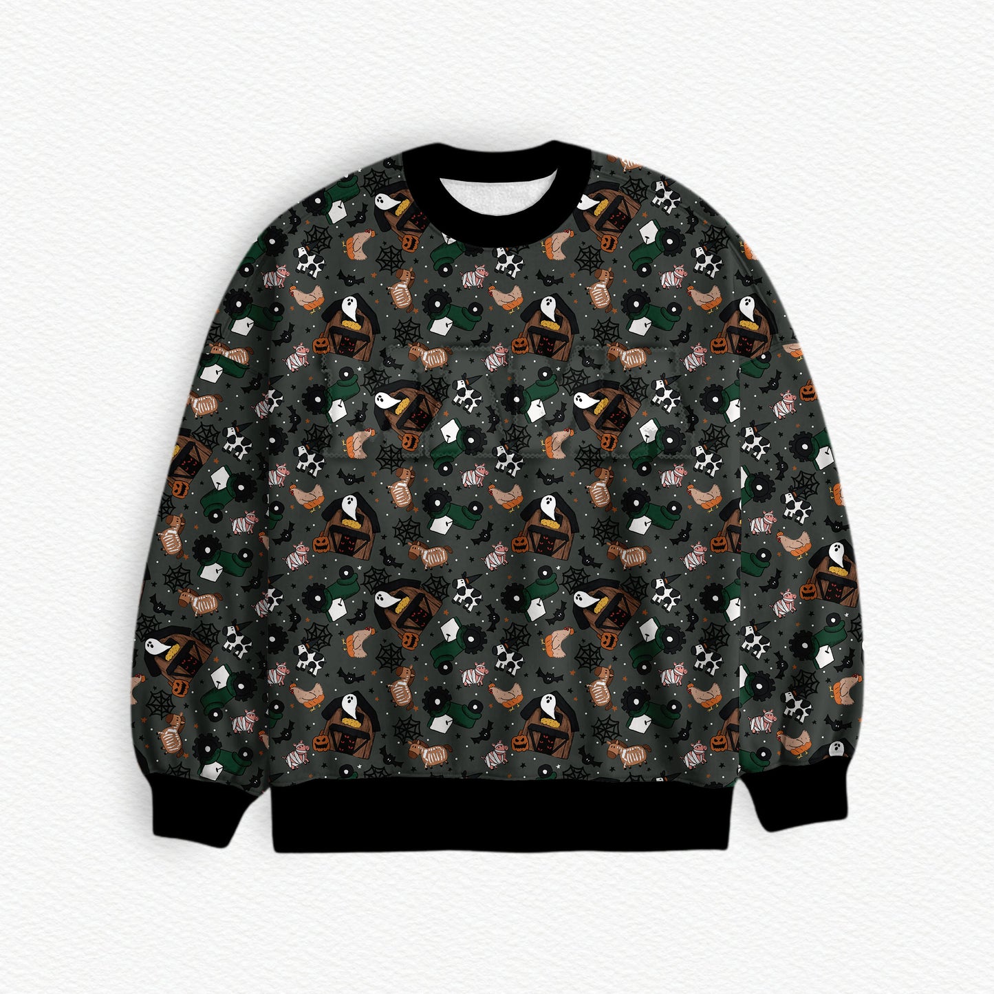 CockadoodleBOO Halloween Bamboo Adult Crewneck
