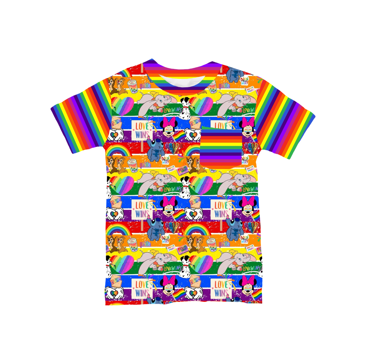 Disney Pride Adult Bamboo Pocket Tee