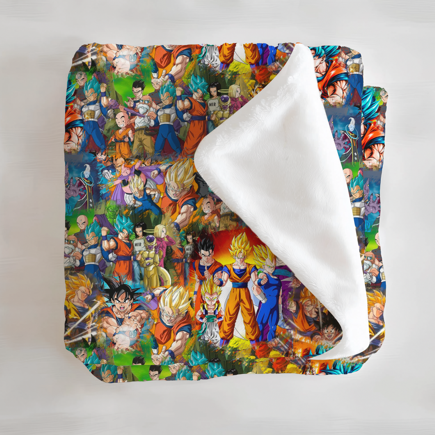 Super Saiyan Minky Blanket