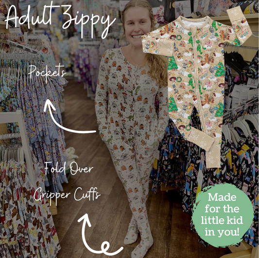 Toys Christmas Adult Bamboo Zippy Pajamas