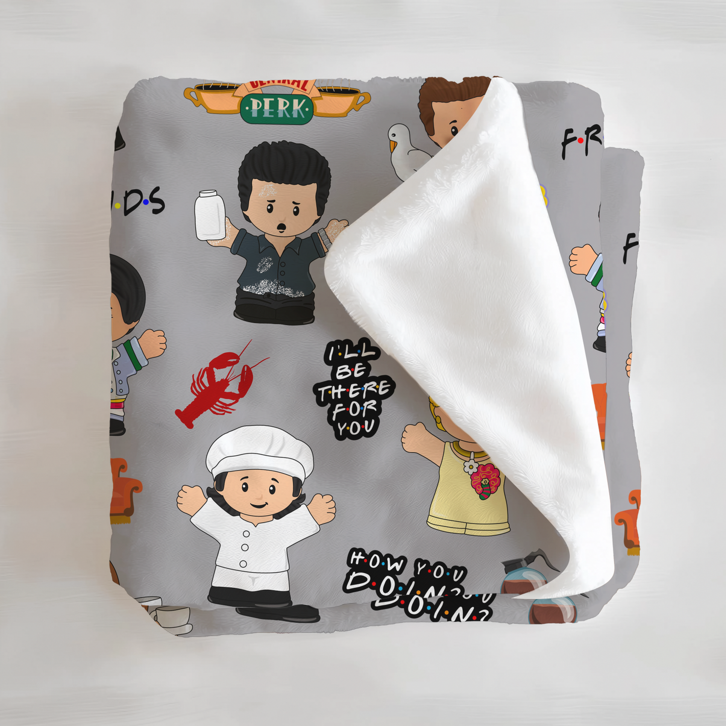 "PIVOT!" Tiny People Minky Blanket