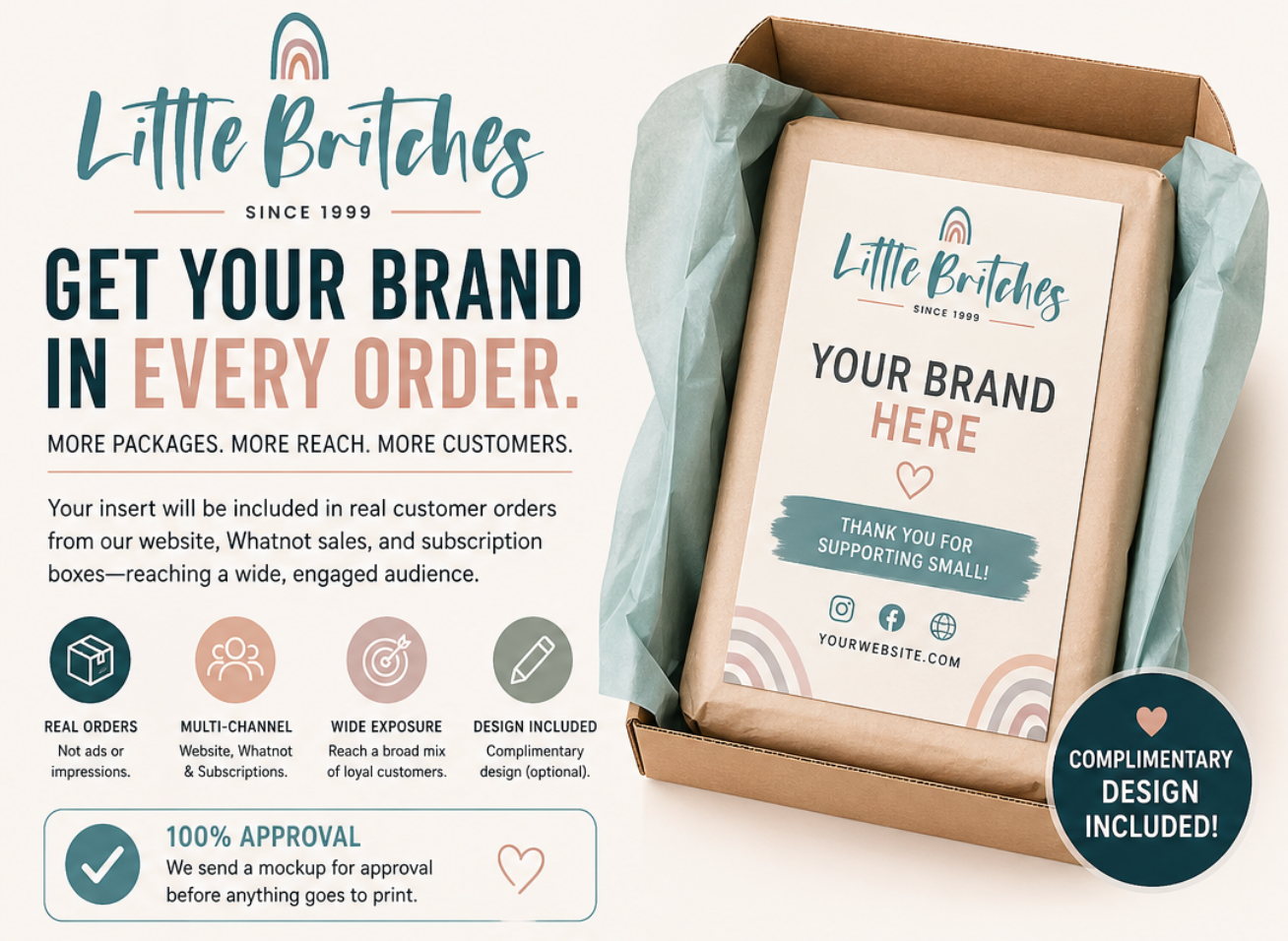 Get Your Brand in Every Order | Multi-Channel Insert Advertising